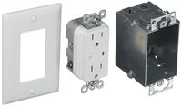 Legrand - On-Q 36456902V1 Duplex Outlet Kit, Surge Protected