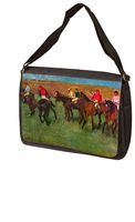 Horse Race Before The Start by Edgar Degas Laptop Bag - Shoulder Bag - Messenger Bag