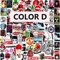 Laptop Stickers Vinyl Waterproof Graffiti - 97 Pack Decals Suitable for Water Bottle Car Motorcycle Bicycle Bumper Skateboard Helmet Luggage Phone Case DIY Decoration Gift [No-Duplicate] - D