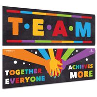 Sproutbrite Classroom Decorations - Banner Posters for Teachers - Team Bulletin Board and Wall Decor for Pre School, Elementary and Middle School