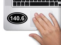 140.6 Ironman Marathon Oval Tri-athlete Symbol Decal Funny Laptop Skin Macbook Trackpad Keypad Sticker Window