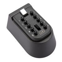 Wall Mounted Key Lock Box with 10-Digit Push Button Combination - Perfect for Guests, Tenants, Realtors, Contractors, Spare Key Storage at Home or Office - Exterior Waterproof Cover and Mounting Kit