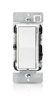 Leviton DSL06-1LZ Decora Slide Dimmer for 300-Watt Dimmable LED, 600-Watt Incandescent/Halogen, White w/Color Change Kits Included