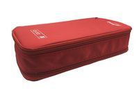 BEYLEG 96 Disc CD DVD Blu-Ray Portable Wallet Storage Organizer Holder Case Bag Album Box (96-Capacity, Red)