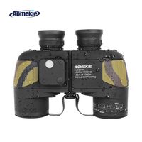 Aomekie Marine Binoculars with Rangefinder Compass 7x50 Militry Binocular Waterproof BAK4 Prism Lens for Navigation Bird Watching Boating and Hunting