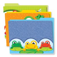Carson Dellosa Decorative Themed File Folders, FUNkey Frogs, 11.75-inch x 9.5-inch, Pack of 6