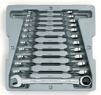 GEARWRENCH 12 Pc. 12 Point Ratcheting Combination Metric Wrench Set - 9412