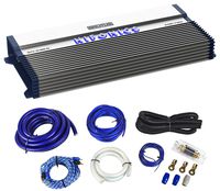 Hifonics BXX2400.1D 2400 Watt RMS Mono Car Amplifier Class D Brutus+Amp Kit