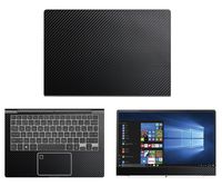 Decalrus - Protective Decal for LG Gram 13Z970 (13.3" Screen) Laptop Black Carbon Fiber Skin Skins Decal wrap CFlgGram_13Z970Black