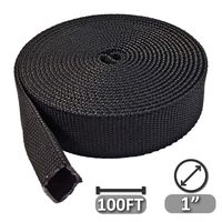Electriduct 1" Nylon Protective Hose Sleeve - 100 Feet - Black