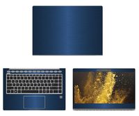 decalrus - Protective Decal for HP EliteBook 1040 G4 (14" Screen) Laptop Blue Texture Brushed Aluminum Skin case Cover wrap BAhpEliteBk1040g4Blue