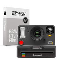 Polaroid Originals OneStep 2 VF - Graphite (9009) & Polaroid Originals Instant Film Black & White Film for I-TYPE, White (4669)