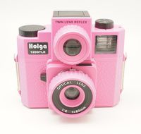 Holga 120GTLR Pink Medium Format 120 Film Camera Twin Lens Reflex (discontinued)