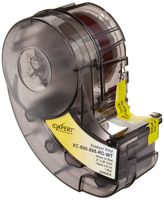 Brady XC-500-595-RD-WT IDXPERT & LABXPERT Labels  B-595 Indoor/Outdoor Vinyl Film White on Red, Printable Area: 19.000" W x 0.500" H 1 roll (30ft.)/Cartridge