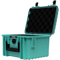STR8 Brand 10" with 3-Layer Pre Cut Grid Configuration Foam, Weather Resistant, Smell Proof, Lockable, Glass Protector, Outdoor Carrying Case for Multi-Purpose - STR8BRAND (STR8 Teal)