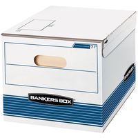 Bankers Box STOR/FILE Medium-Duty Shipping and Storage Boxes, FastFold, Attached Flip-Top Lid, Letter/Legal, Case of 12 (0007101)