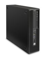 HP Z240 SFF Workstation - Intel Xeon E3-1245v5 3.5GHz Quad-Core, 8GB DDR4 SDRAM, 256GB SSD, HD Graphics P530, DVDRW, GigE, 3x DisplayPort, 1x Serial, Win 7 Pro 64-bit + Windows 10 Pro 64-bit License