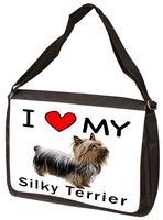 I Love My Silky Terrier Laptop Bag - Shoulder Bag - Messenger Bag