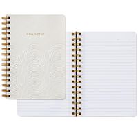 Hallmark Signature Gold Spiral Notebook (Cream Circles)