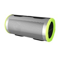 Braven Stryde 360 Bluetooth Speaker w/ 2500mAh Battery - Silver/Green - BBRVFCSG (Renewed)