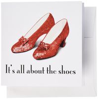 3dRose Its all about the shoes - Greeting Cards, 6 x 6 inches, set of 6 (gc_108339_1)