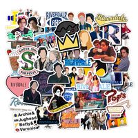 Riverdale Stickers Laptop Stickers Cute Cartoon Computer Vinyl Sticker Waterproof Bike Skateboard Luggage Decal Graffiti Patches Decal 50 PCS (Riverdale)
