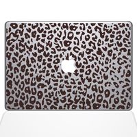 The Decal Guru 2047-MAC-13P-BRO Leopard Spots Decal Vinyl Sticker, Brown, 13" MacBook Pro (2015 & Older)