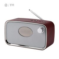 Bluetooth Speaker,Wireless Bluetooth 4.2 Speakers Portable FM Radio Alarm Clock with Superior Stereo Sound, Exclusive Bass, Microphone,TF Card AUX USB Music Player