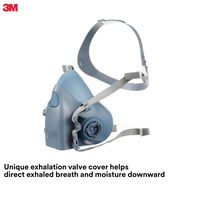 3M Medium Half Facepiece Reusable Respirator 7502/37082(AAD), Respiratory Protection, Medium