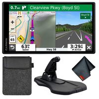 Garmin DriveSmart 65 and Traffic 6.95" Display GPS Navigator with Case and Friction Mount