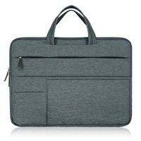 MasiBloom Canvas Case Soft Velvet Laptop Sleeve Bag for 13.5" Microsoft Surface Book/Laptop 13.3" MacBook HP and Other 13 Inch Laptop (for 13.5" Surface Book (2015 Released), Case- Deep Grey)