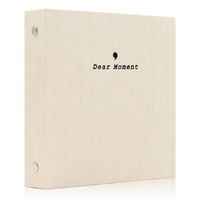 Ablus 100 Pockets Mini Photo Album - Fits for Fujifilm Instax Mini 9 Mini 8 Mini 90 Mini 25, Polaroid Snap PIC-300, Kodak Mini 3-Inch Film (100 Pockets, Beige)