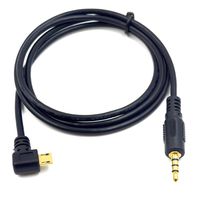 Poyiccot Micro USB to 3.5mm Adapter,90 Degree Right & Left Angle Micro USB Male to 3.5mm TRRS Male Audio AUX Cable Cord for Headset Mic Microphone (3.5mm 4pole to Micro USB,3.3ft)