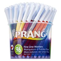 Prang Classic Art Markers, Fine Tip, 12 Assorted Colors, 96 Count (80796)