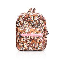 Finex Brown Chip and Dale All Over Print Small Nylon Bag Multipurpose Causal Daypack for Travel Trip Shopping Tablet iPad Mini up to 8 inches