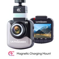 Dash Cam, UltraDash Full HD 1080P@30fps, Magnetic Charging Mount, HDR High-end Night Image Sensor, 6 Layers Glass F1.8 140 Degree Wide Angle Lens, G-Sensor, 2 Inch LCD, Super Capacitor, Loop Recording