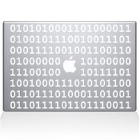 The Decal Guru Binary Decal Vinyl Sticker, 13" MacBook Air, White (1409-MAC-13A-W)