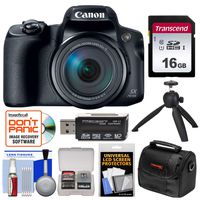 Canon PowerShot SX70 HS 4K Wi-Fi Digital Camera with 16GB Card + Case + Tripod + Kit