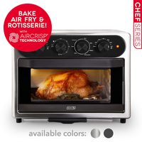 DASH DAFT2350GBSS01 Chef Series Air Fry Oven, 23L, Stainless Steel
