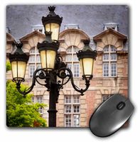 3dRose Lamppost in Place De Furstenberg, Institutudes Augustiniennes. Mouse Pad, 8" x 8" (mp_187330_1)