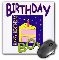 3dRose LLC 8 x 8 x 0.25 Inches Birthday Boy 2 Mouse Pad (mp_2335_1)