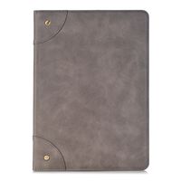 TechCode Samsung P350 8'' Tablet Cover, Premium PU Leather Luxury Book Page Style Slim Fit Folio Smart Stand Protective Case Cover for Samsung Galaxy Tab A 8.0''(SM-T350 P350) 2015 Tablet-Gray