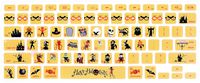 HRH Silicone Keyboard Cover Skin for MacBook Air 13,MacBook Pro 13/15/17 (with or w/Out Retina Display, 2015 or Older Version)&Older iMac USA Layout,Happy Halloween