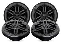 Belva BMS654BT Four 1000W 6.5-inch 2-Way Marine Speakers with Bluetooth Amplifier