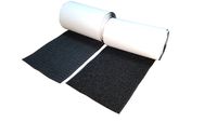 10CM Wide(Approx 4") 1 Meter Long Self Adhestive Hook and Loop Strips Set with Super Sticky Glue Nylon Fabric Fastener Black