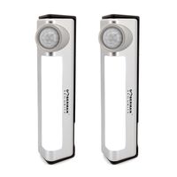 Doberman Security SE-0134A-2PK Motion Detector Light/Alarm Combo - 2 Pack (Silver/Black)