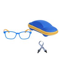 Blue Light Blocking Glasses for Kids Boys Girls with Adjustable Strap + Case + Cleaning Cloth