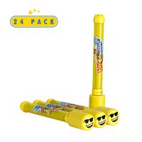 Toyrifik 24 Pack Emoji Blaster Water Guns- Bulk Pack Water Shooters for Summer Party Favor or Activity Fun Gun for Kids- Water Gun Bundle Pack