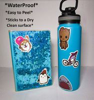 50 Pack Vinyl Waterproof Durable Different Stickers for Laptop, Luggage, Car Bumper, Skateboard, Phone, Bicycle, Motorcycle, Bottles (Quirky)