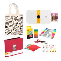 KODAK Smile Instant Print Digital Camera (White/Yellow) Scrapbook Bundle